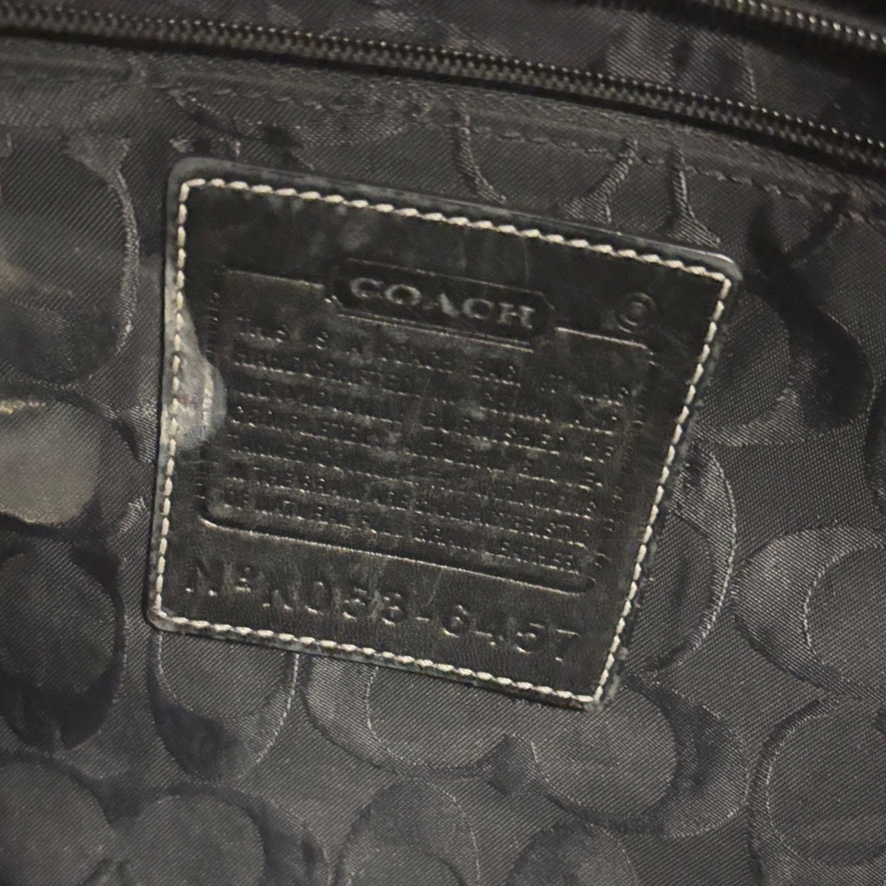 Coach Vintage Attache Messenger Bag F06457 Crossbody Black Leather - Picture 11 of 13